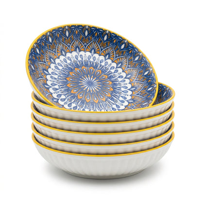 6 Piece Bowl Set Multicoloured