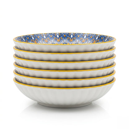 6 Piece Bowl Set Multicoloured