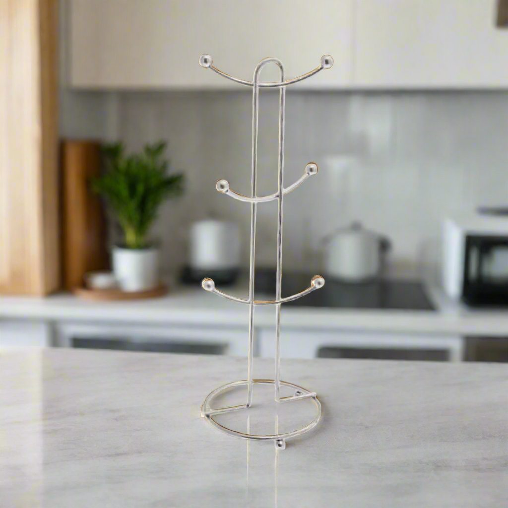 Kitchen Life Mug Holder Silver
