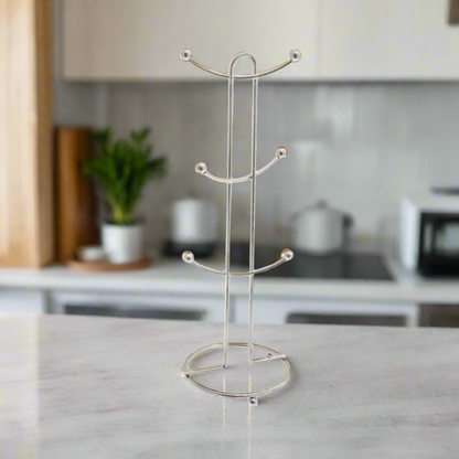 Kitchen Life Mug Holder Silver