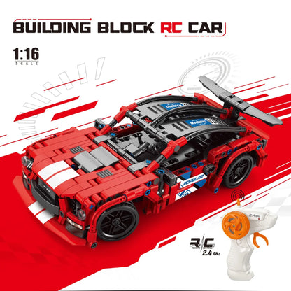 RC 433 Piece Car Building Block Set Red