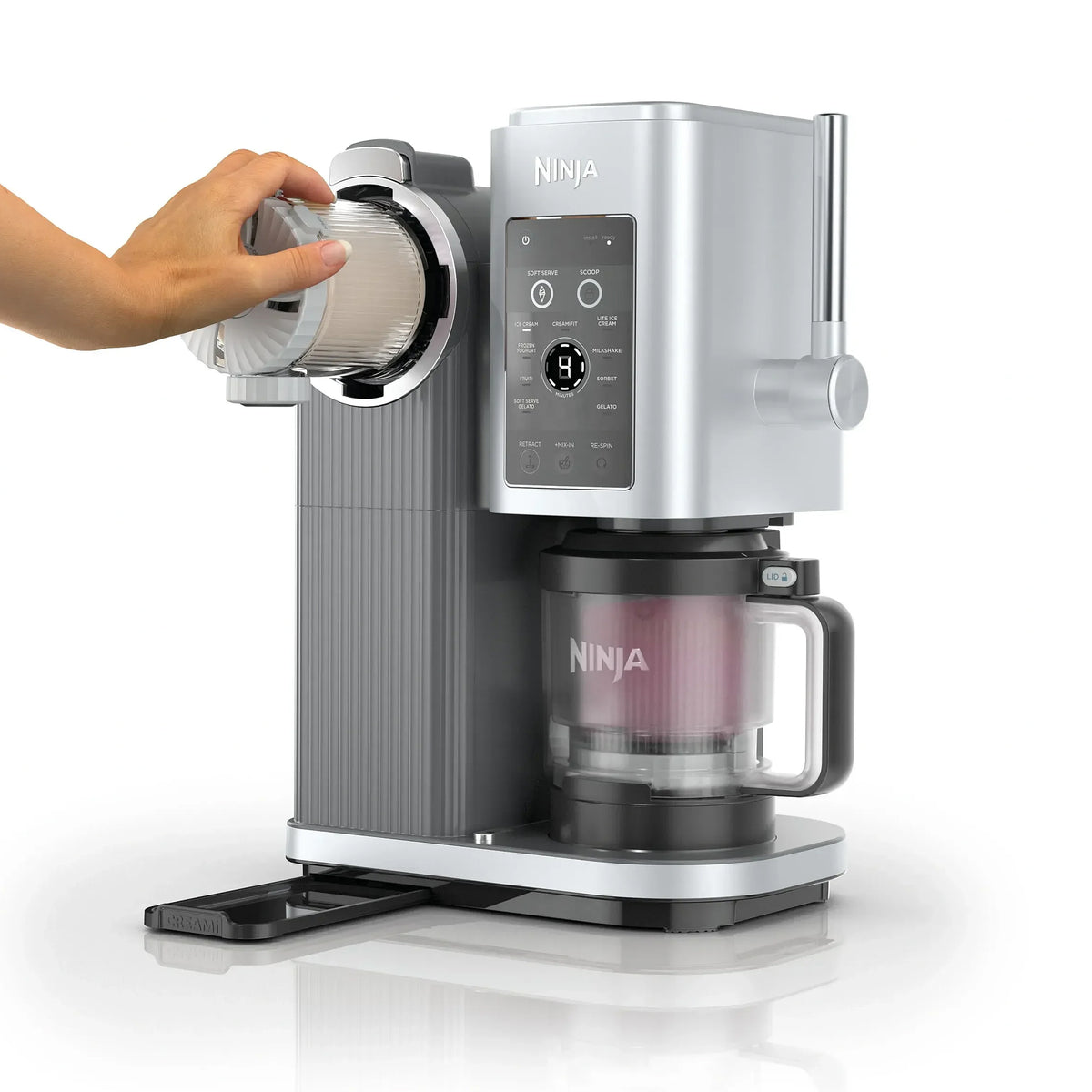 Ninja CREAMi Scoop & Swirl Ice Cream Maker - Silver