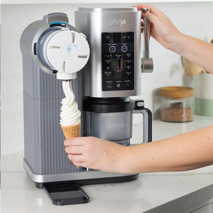 Ninja CREAMi Scoop & Swirl Ice Cream Maker - Silver