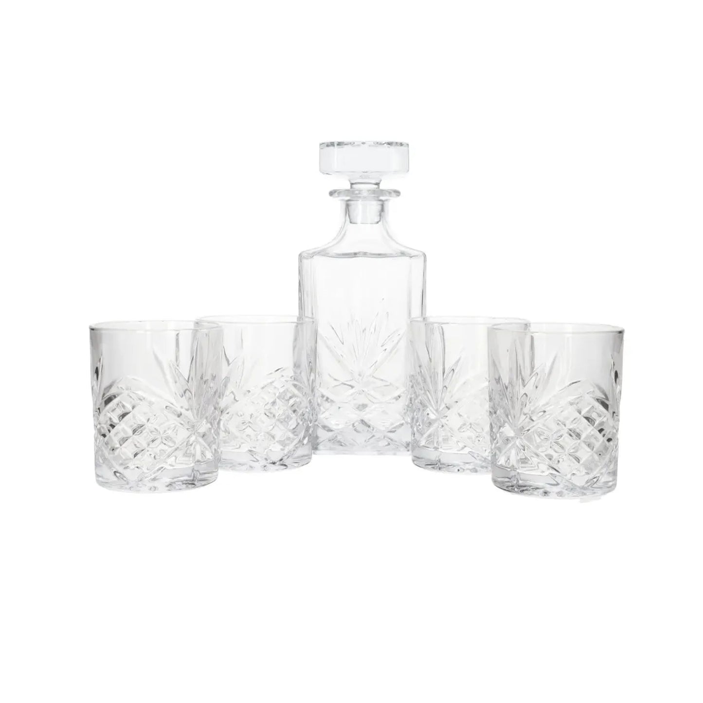 Kitchen Life 5 Piece Trudeau Whisky Glass Set Clear