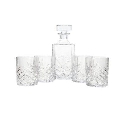 Kitchen Life 5 Piece Trudeau Whisky Glass Set Clear