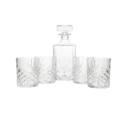 Kitchen Life 5 Piece Trudeau Whisky Glass Set Clear