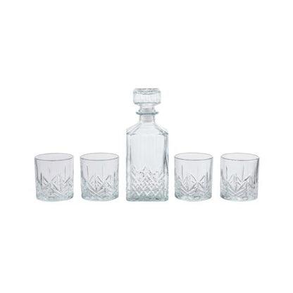 Kitchen Life 5 Piece Trudeau Whisky Glass Set Clear