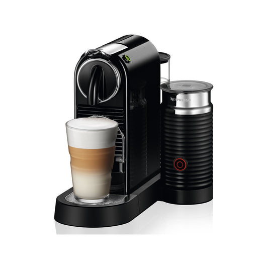 Nespresso Citiz Automatic Espresso Machine With Aeroccino Milk Frother Black + FREE Nespresso Towel