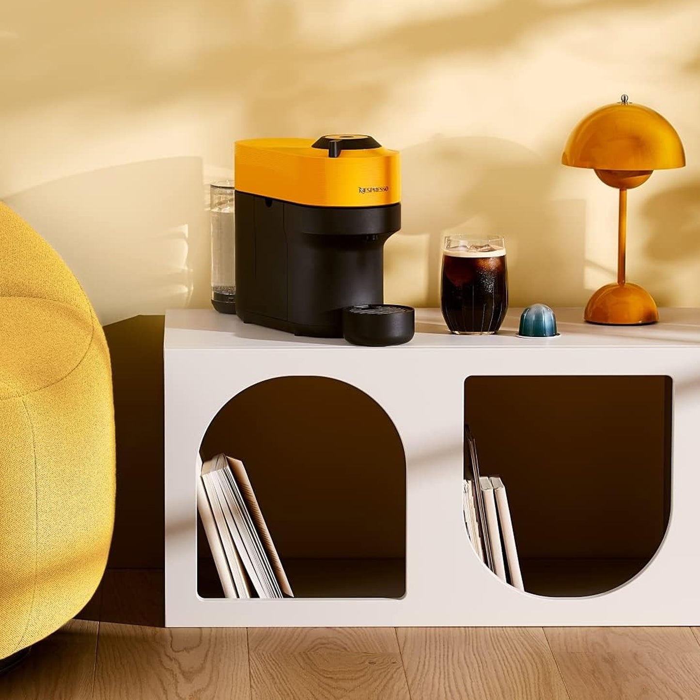 Nespresso Vertuo Pop Coffee Machine Mango Yellow