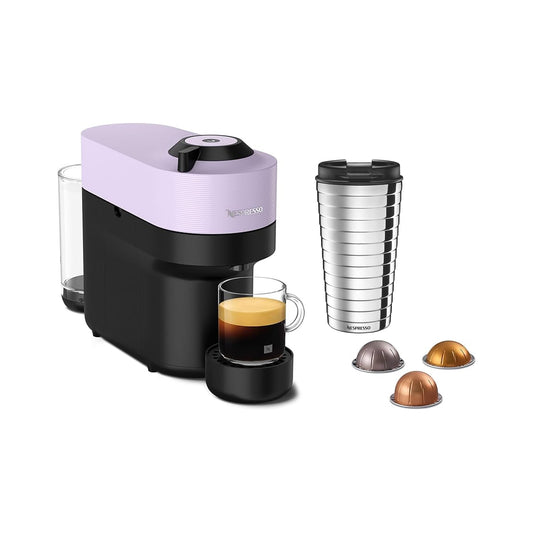 Nespresso Vertuo Pop Coffee Machine Lilac + FREE Nespresso Mug