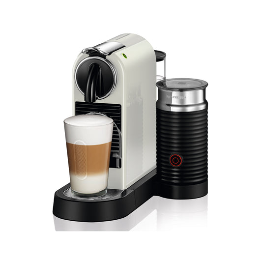 Nespresso Citiz Automatic Espresso Machine With Aeroccino Milk Frother White + FREE Nespresso Towel