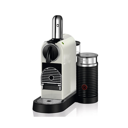 Nespresso Citiz Automatic Espresso Machine With Aeroccino Milk Frother White + FREE Nespresso Towel