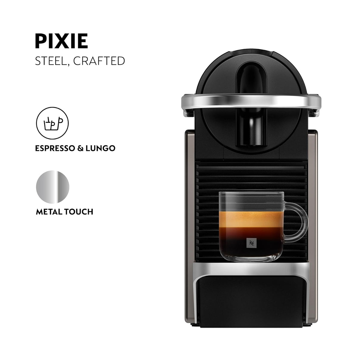 Nespresso Pixie Coffee Machine - Electric Titan