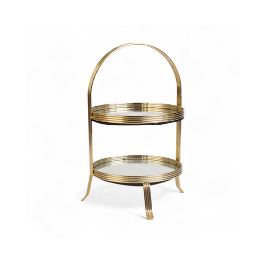 The Venice 2 Tier Cupcake Stand Gold