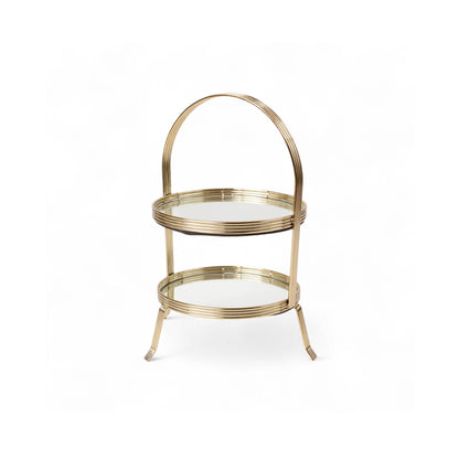 The Venice 2 Tier Cupcake Stand Gold