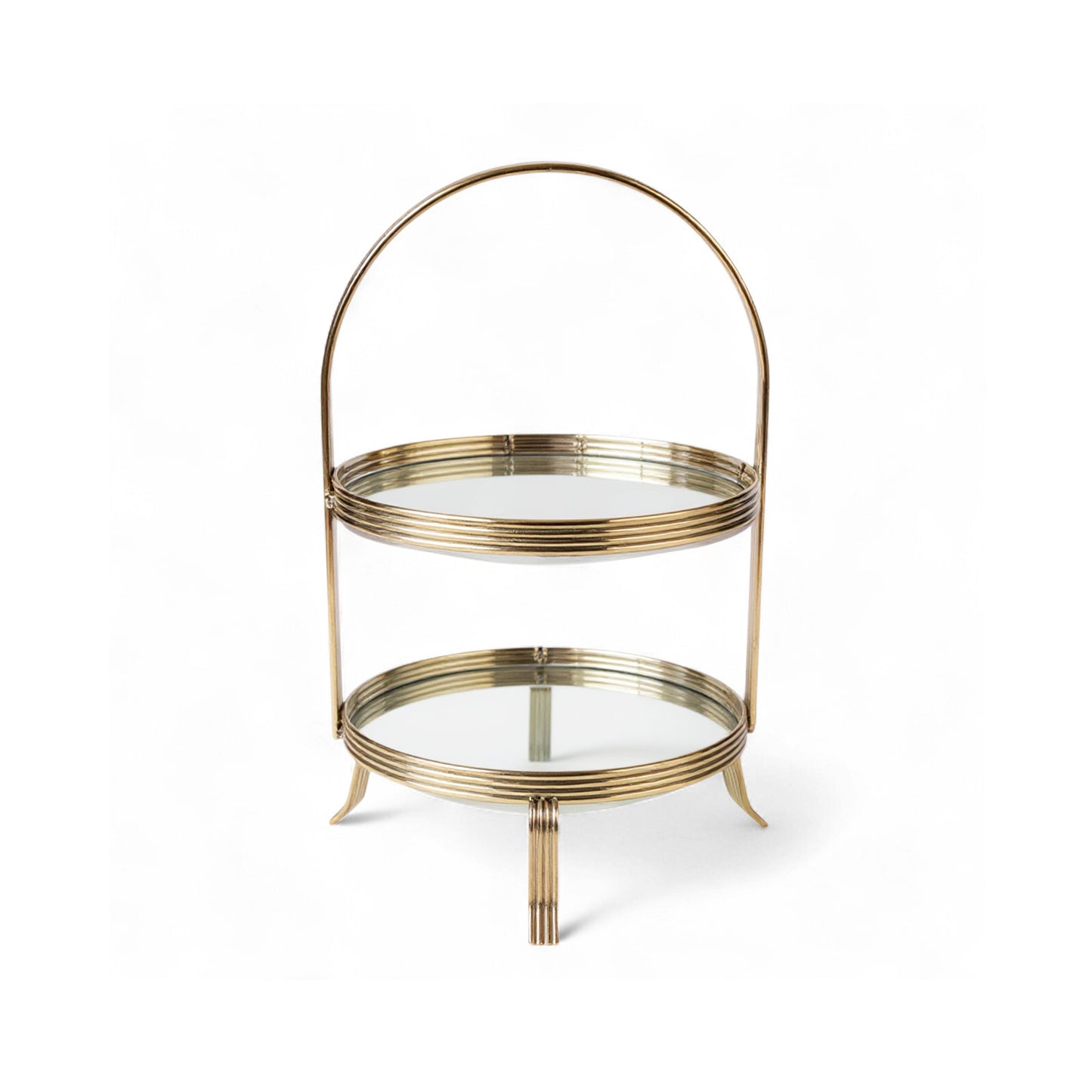 The Venice 2 Tier Cupcake Stand Gold