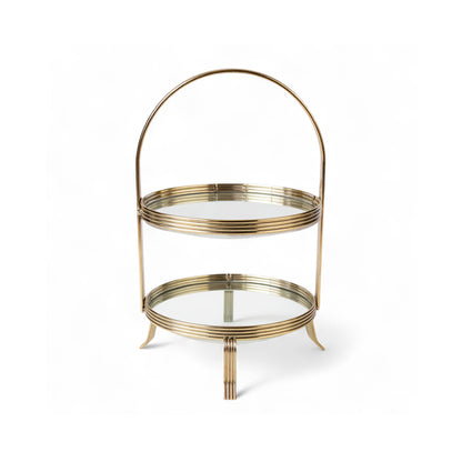 The Venice 2 Tier Cupcake Stand Gold