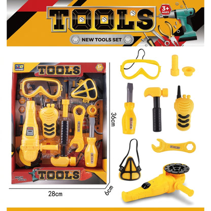 New Tools Hand Tool Play Set Yellow