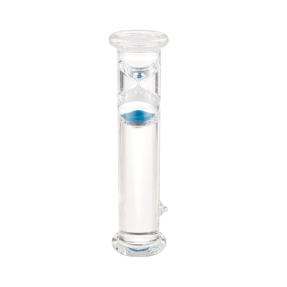 Floating Glass Timer Blue & Clear