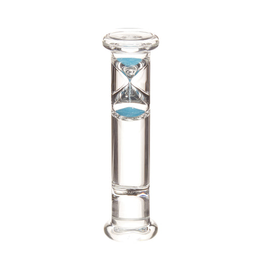 Floating Glass Timer Blue & Clear