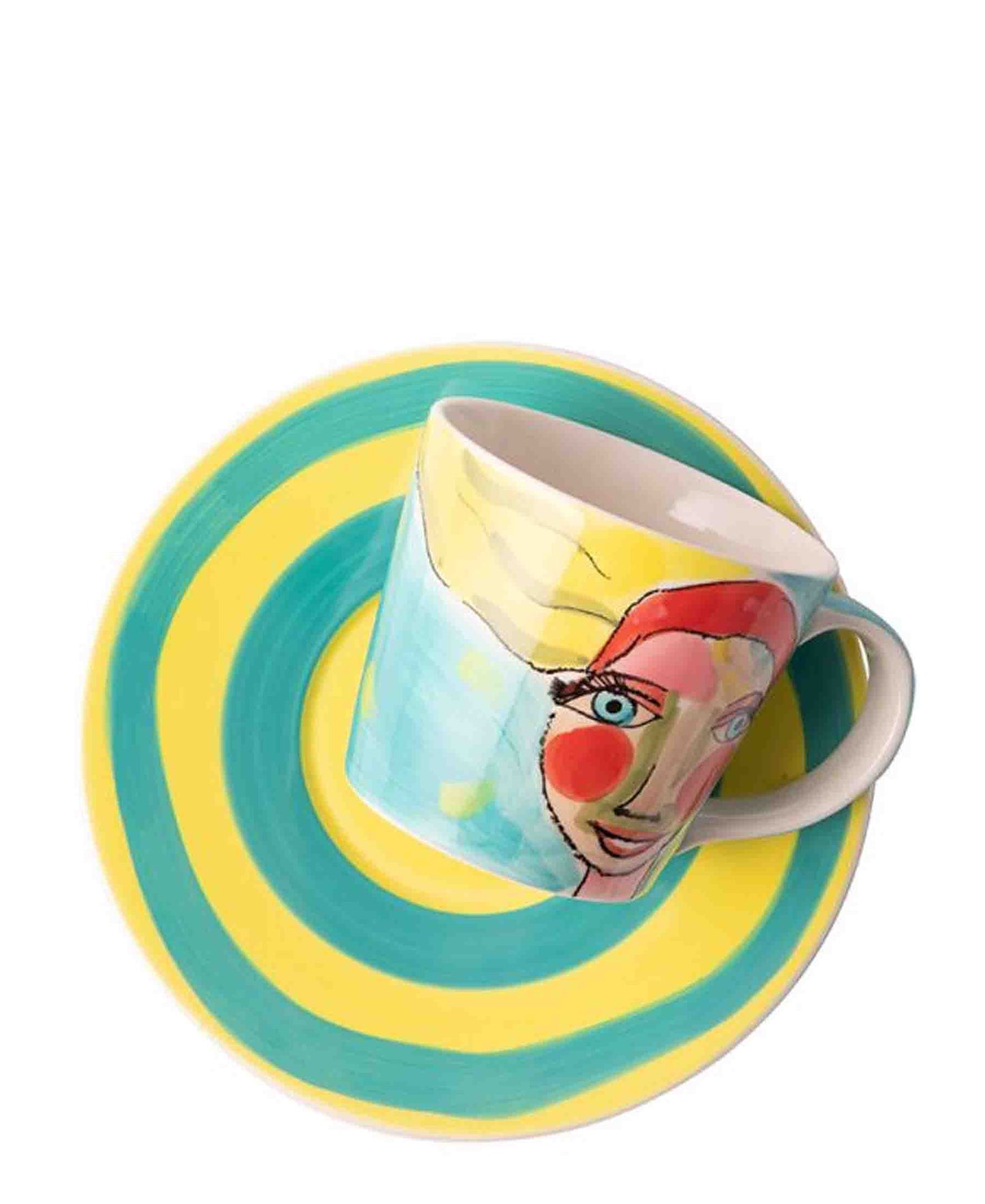 Olivia Artist Lady Cup & Saucer - Blue