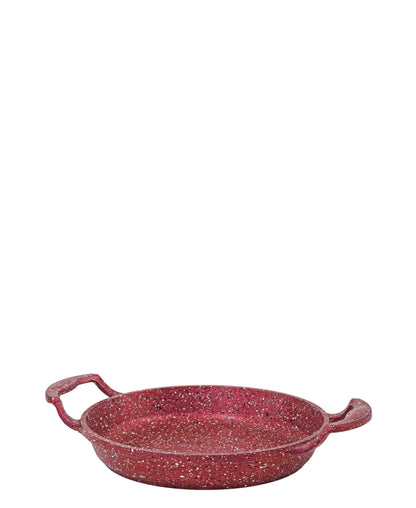 OMS Non Stick 22cm Granite Egg Pan - Red