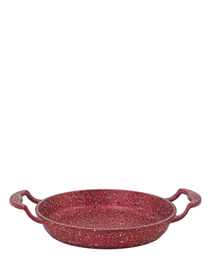 OMS Non Stick 18cm Granite Egg Pan - Red