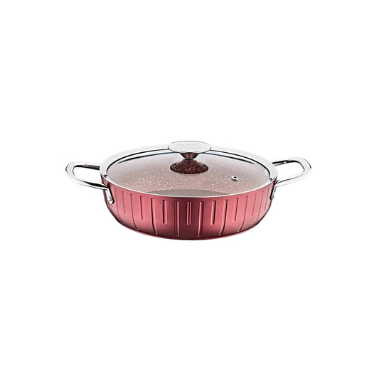 Oms Colonna 24cm Low Pot Burgundy