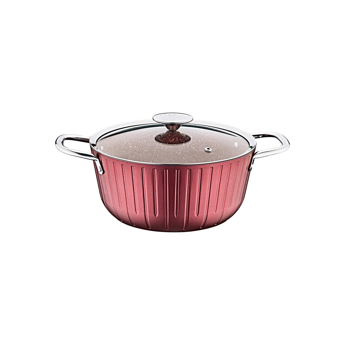 Oms Colonna 20cm Deep Pot Burgundy