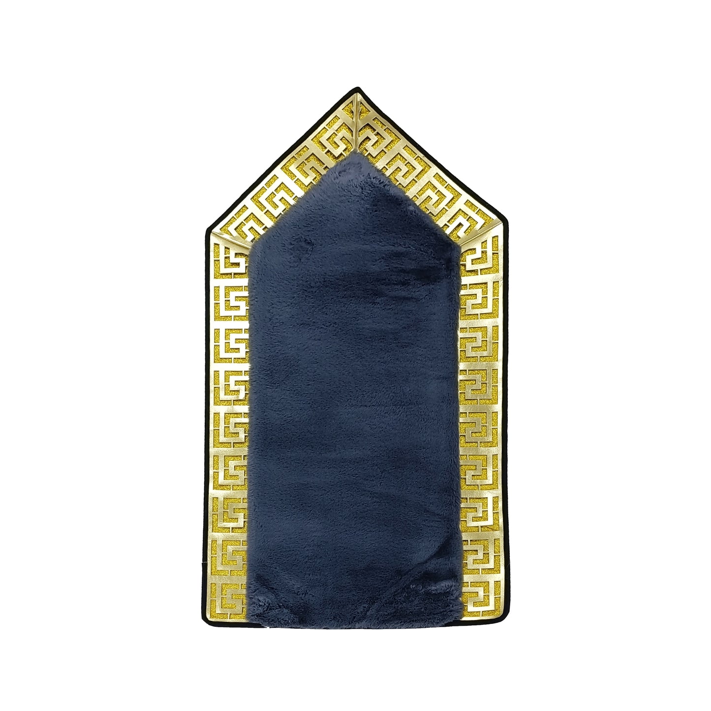 70 x 130cm Musallah Dark Grey & Gold