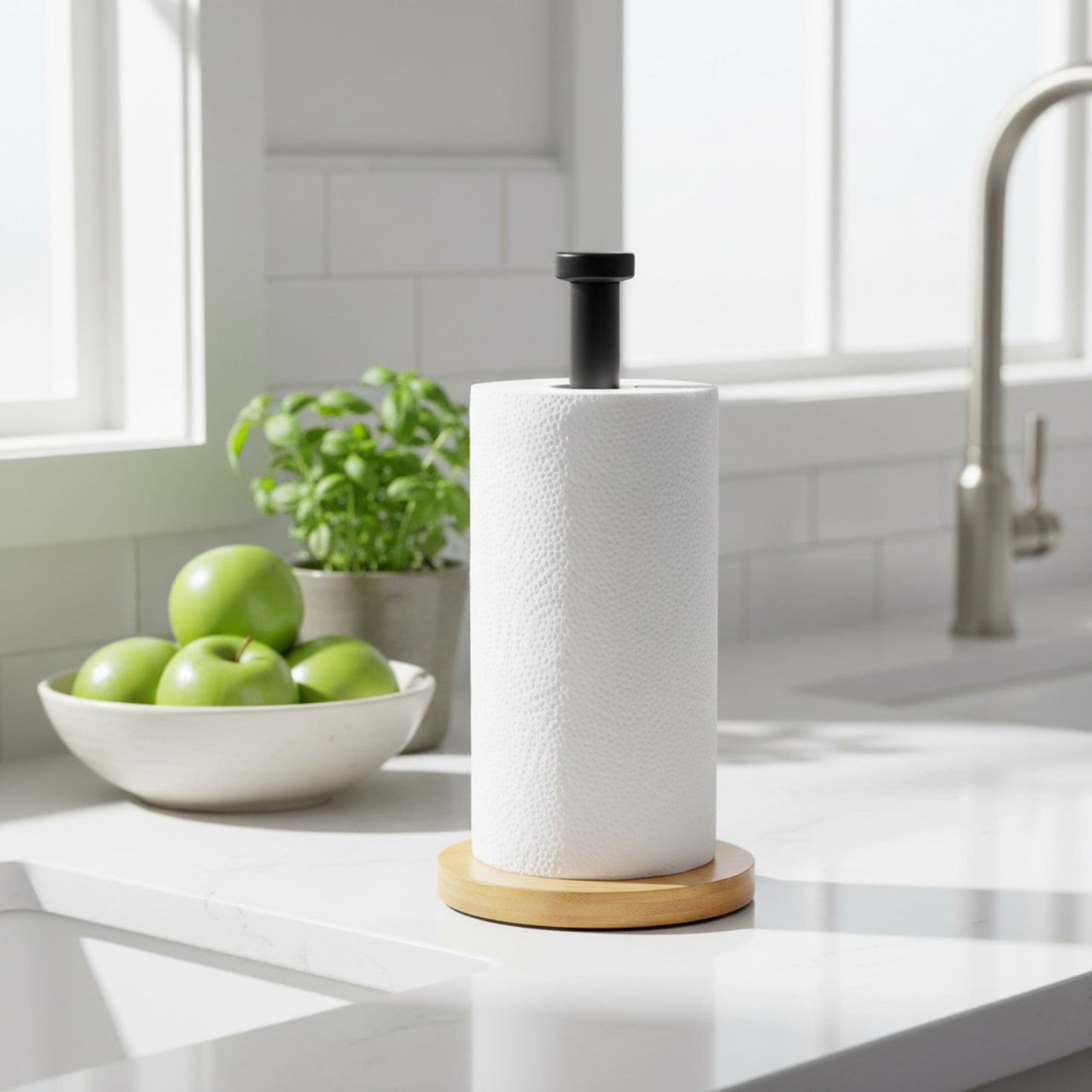 Paper Towel Holder Black