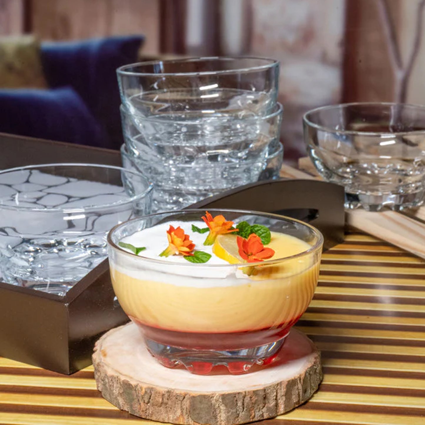 Pasabahce 280ml Karaman 6 Piece Dessert Bowl Set - Clear