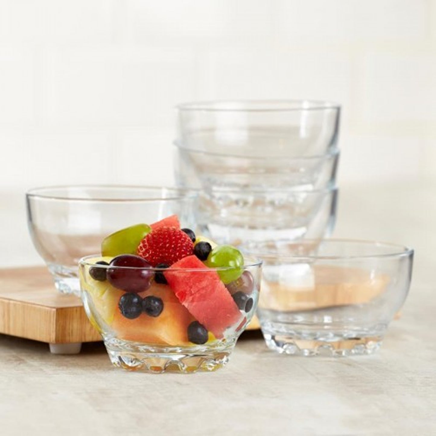 Pasabahce 280ml Karaman 6 Piece Dessert Bowl Set - Clear