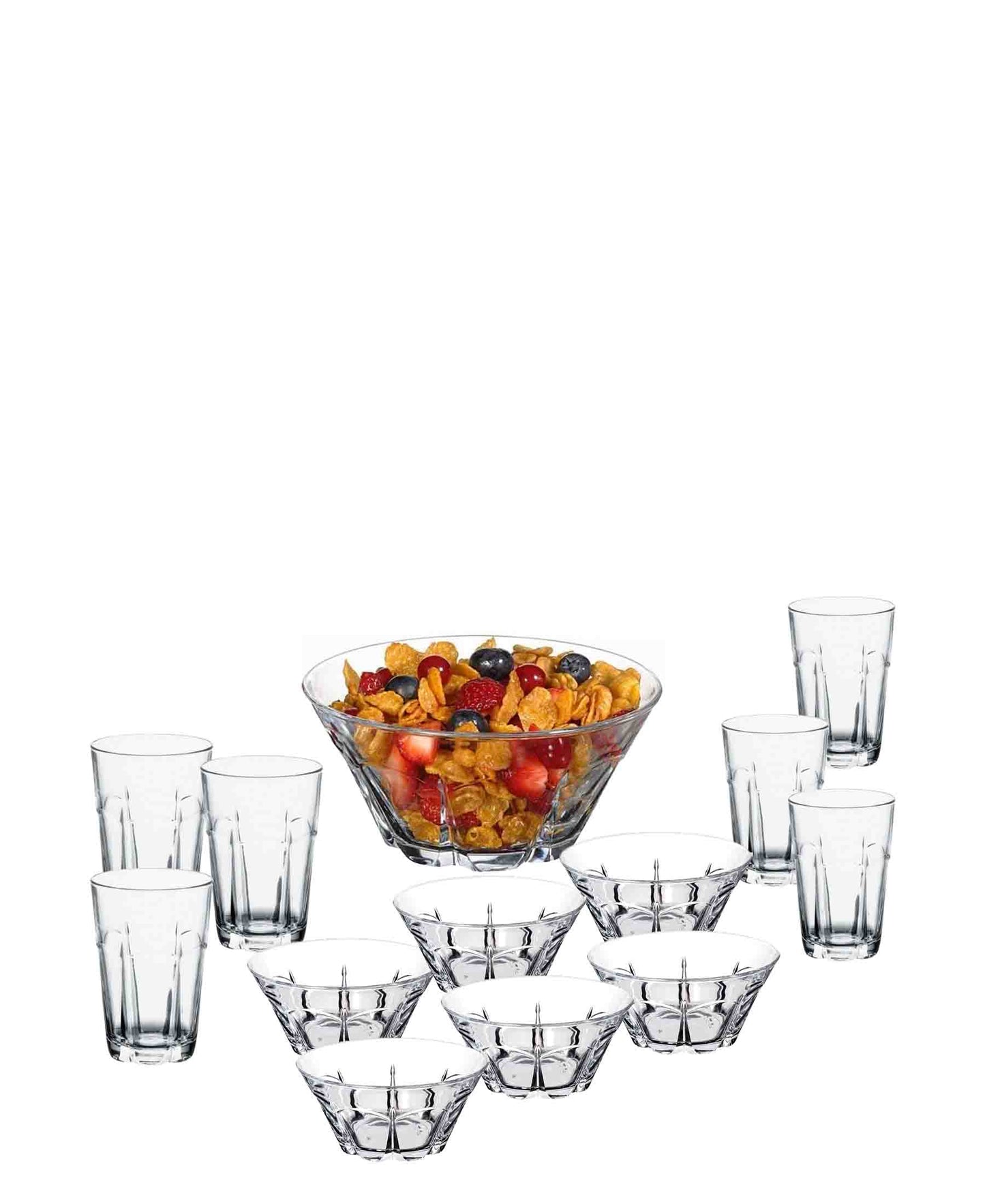 Pasabahce 13 Piece Pera Set - Clear