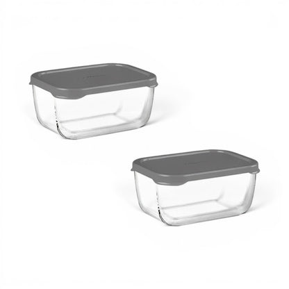 Pasabahce Snowbox 2 Piece 420ml Combo Grey