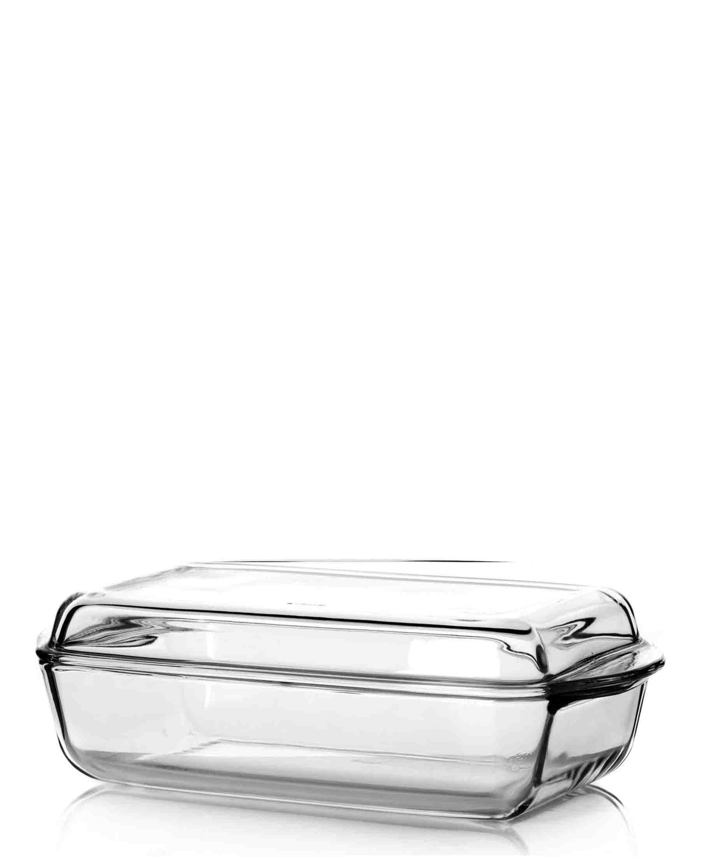 Pasabahce 1.5Lt Borcam Rectangular Casserole with Cover - Clear