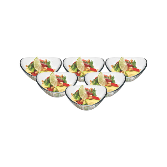 Pasabahce 6 Piece Gastroboutique Oval Cuisine Mini Bowls Set Clear
