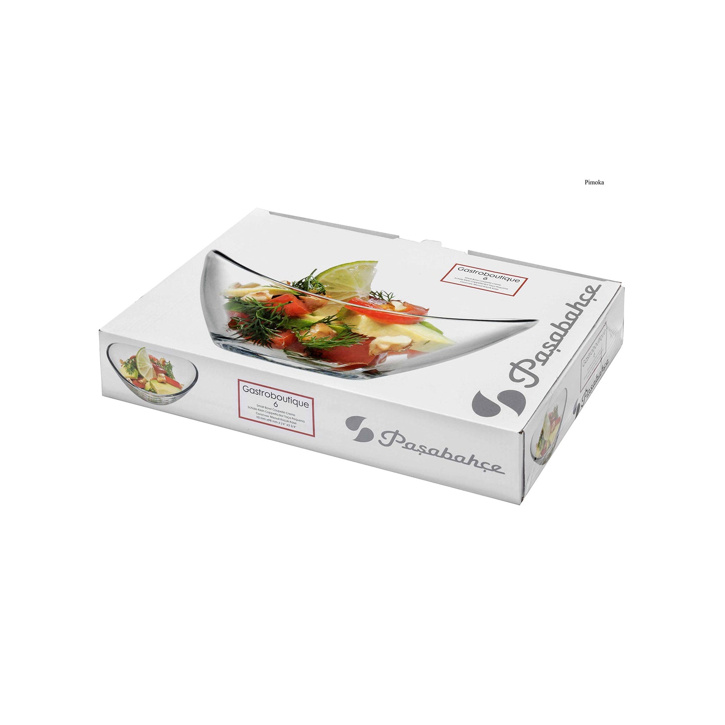Pasabahce 6 Piece Gastroboutique Oval Cuisine Mini Bowls Set Clear