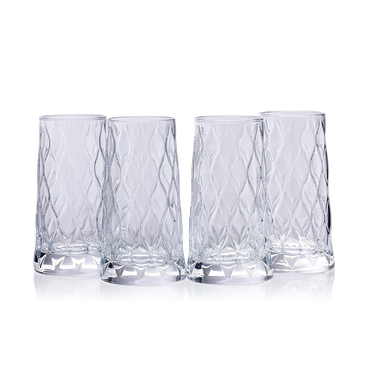 Pasabahce 4 Piece Leafy Glass Set Clear