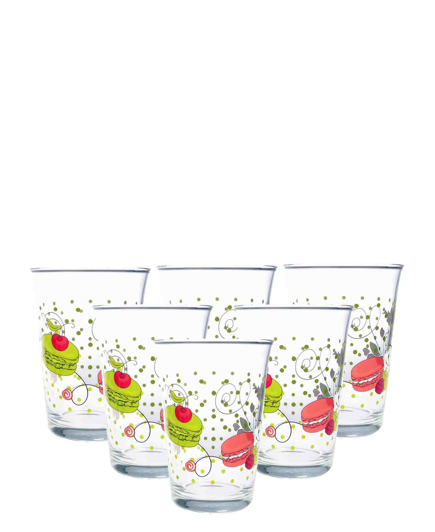 Pasabahce 6 Piece Macaron Tumbler Set - Clear