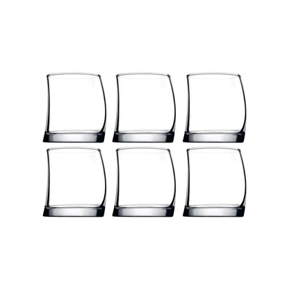 Pasabahce 6 Piece 275ml Penguin Shape Whiskey Glass Set Clear