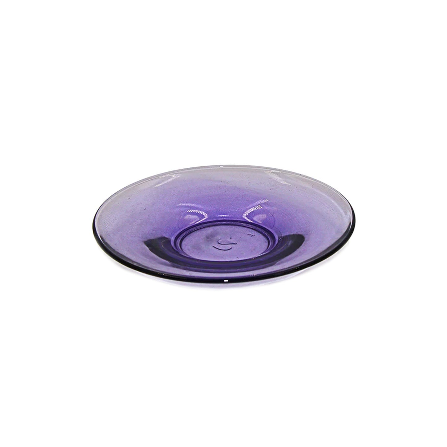 Pasabahce 12cm Round Tinted Saucer Purple