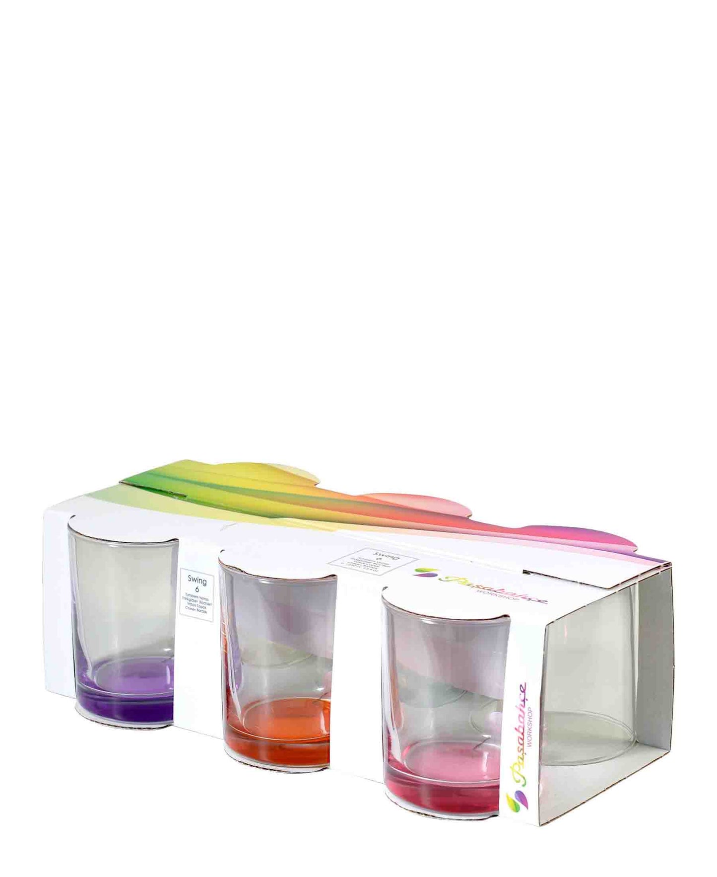 Pasabahce 6 Piece Swing Glass Set - Multicoloured