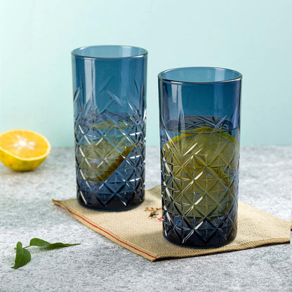 Pasabahce 4 Piece Timeless Tumbler Set Blue