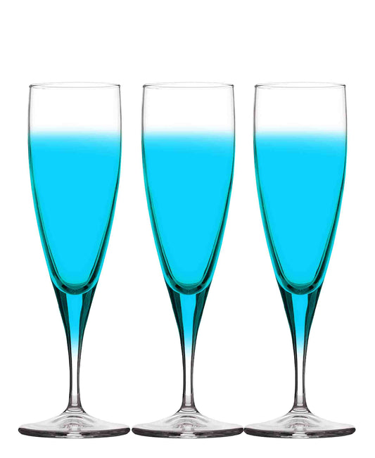 Pasabahce 3 Piece Workshop Lyric Glasses Set - Blue
