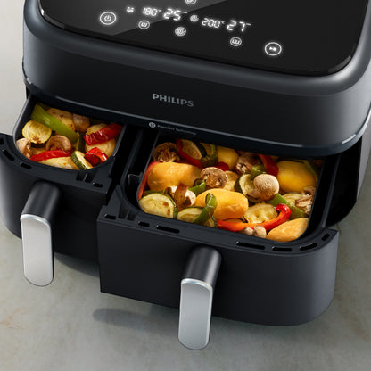 Philips 9Lt Dual Airfryer Black