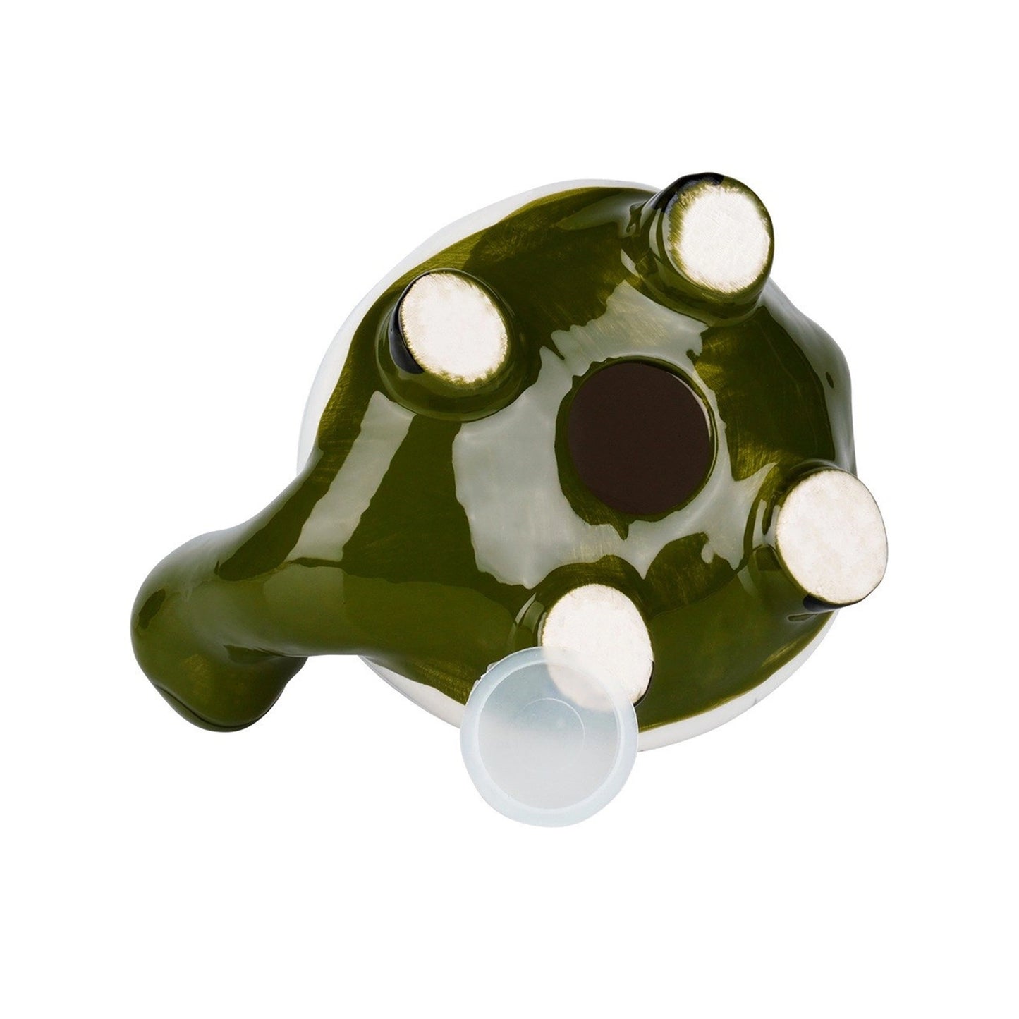 Turtle Ceramic Money Box Green & White