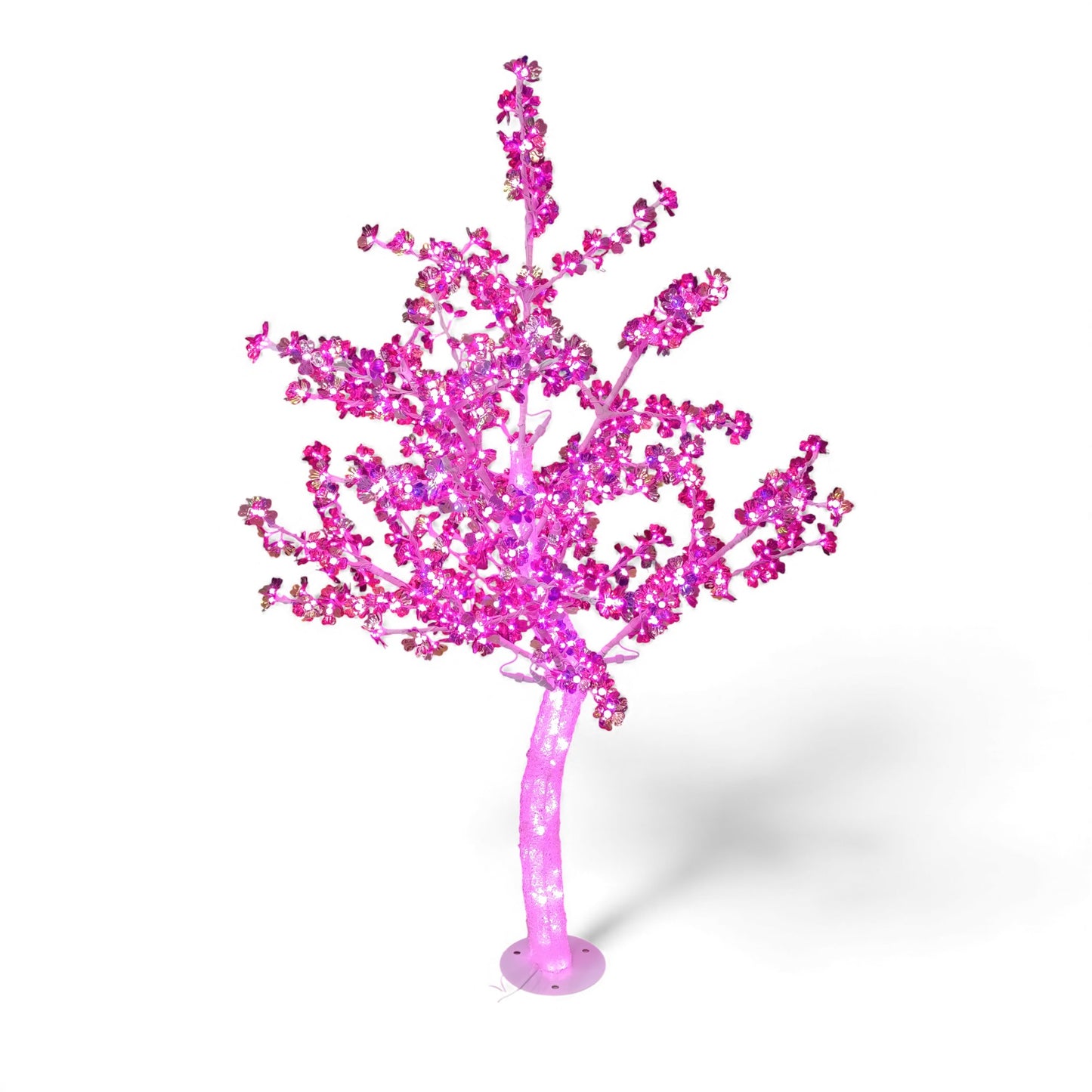 1.8m Tree with LED Lights Pink