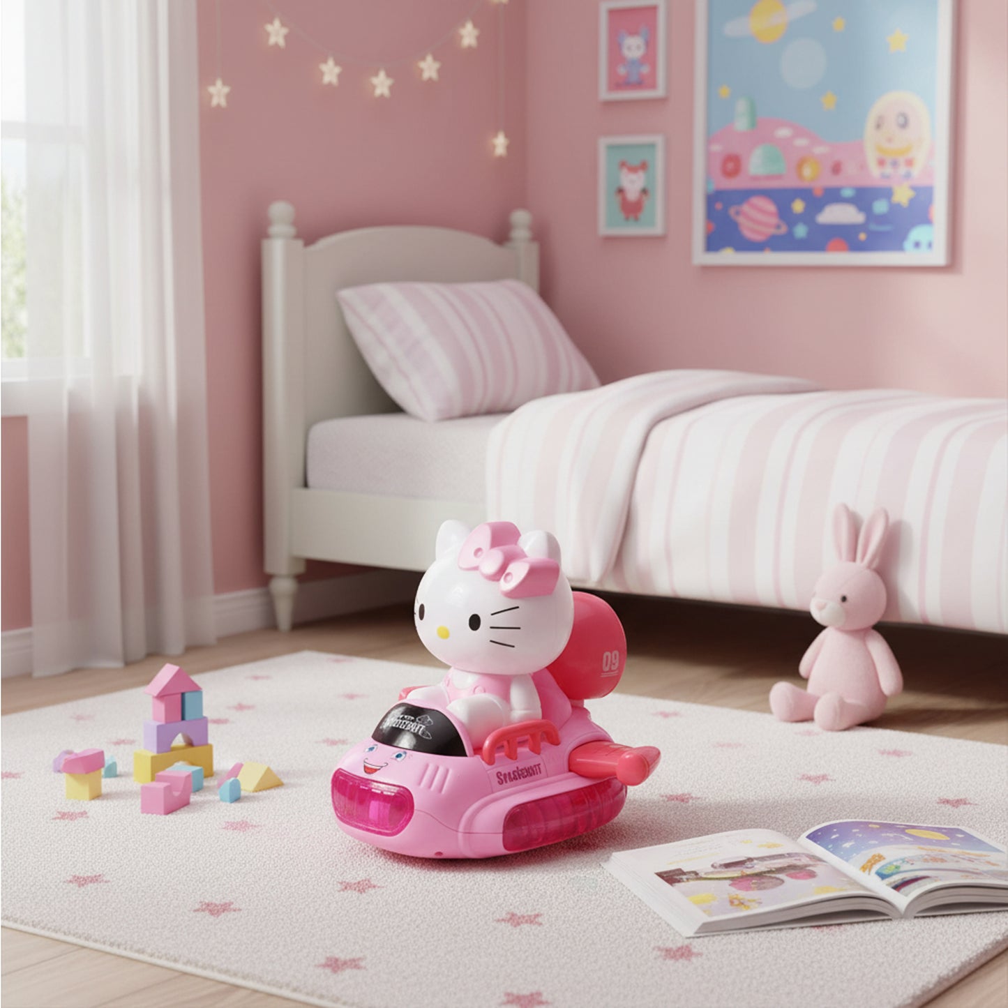 Space Boat with Multifunction Spray Pink