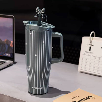 Stripe Design 1.2Lt Flask Green
